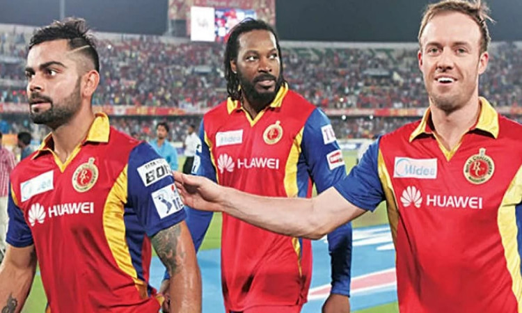Cricket Image for WATCH: Royal Challengers Bangalore Induct Chris Gayle, AB De Villiers Into Hall Of