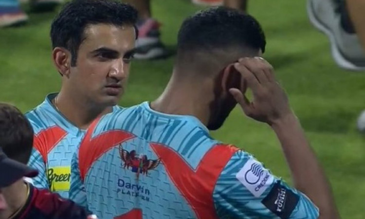 Cricket Image for गंभीर ने दिखाई केएल राहुल को आंख, हार के बाद वायरल हो रहा है 'एंग्री लुक'