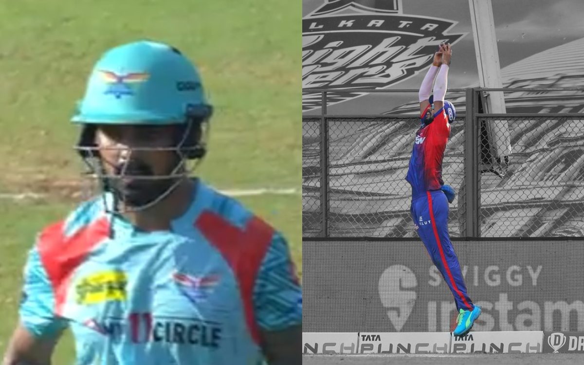 Cricket Image for VIDEO : बाउंड्री पर ललित ने किया चमत्कार, स्पाइडरमैन बनकर पकड़ा केएल राहुल का कैच 
