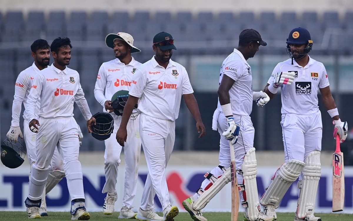 Cricket Image for Mathews & Dhananjaya Keep Sri Lankan Hopes Alive Against Bangladesh In 2nd Test