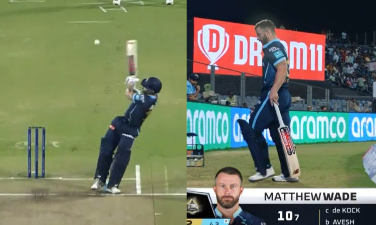 Cricket Image for Matthew Wade Tries To Be Creative On Comeback, Gets Dismissed For 10 Runs; Watch V