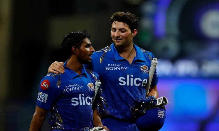 Cricket Image for Mumbai Indians Complete Nervy Run Chase To Knockout Chennai Super Kings 