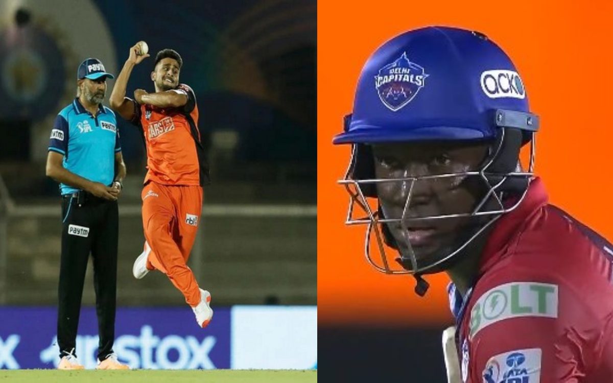 Cricket Image for VIDEO : तूफानी बॉलिंग पर हुई तूफानी बैटिंग, ताकतवर पॉवेल ने किया उमरान मलिक के साथ