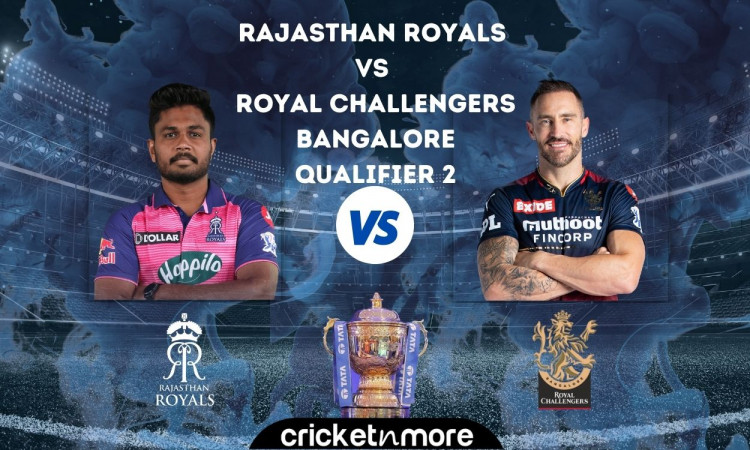 Cricket Image for Rajasthan Royals vs Royal Challengers Bangalore, Qualifier 2 – Cricket Match Predi