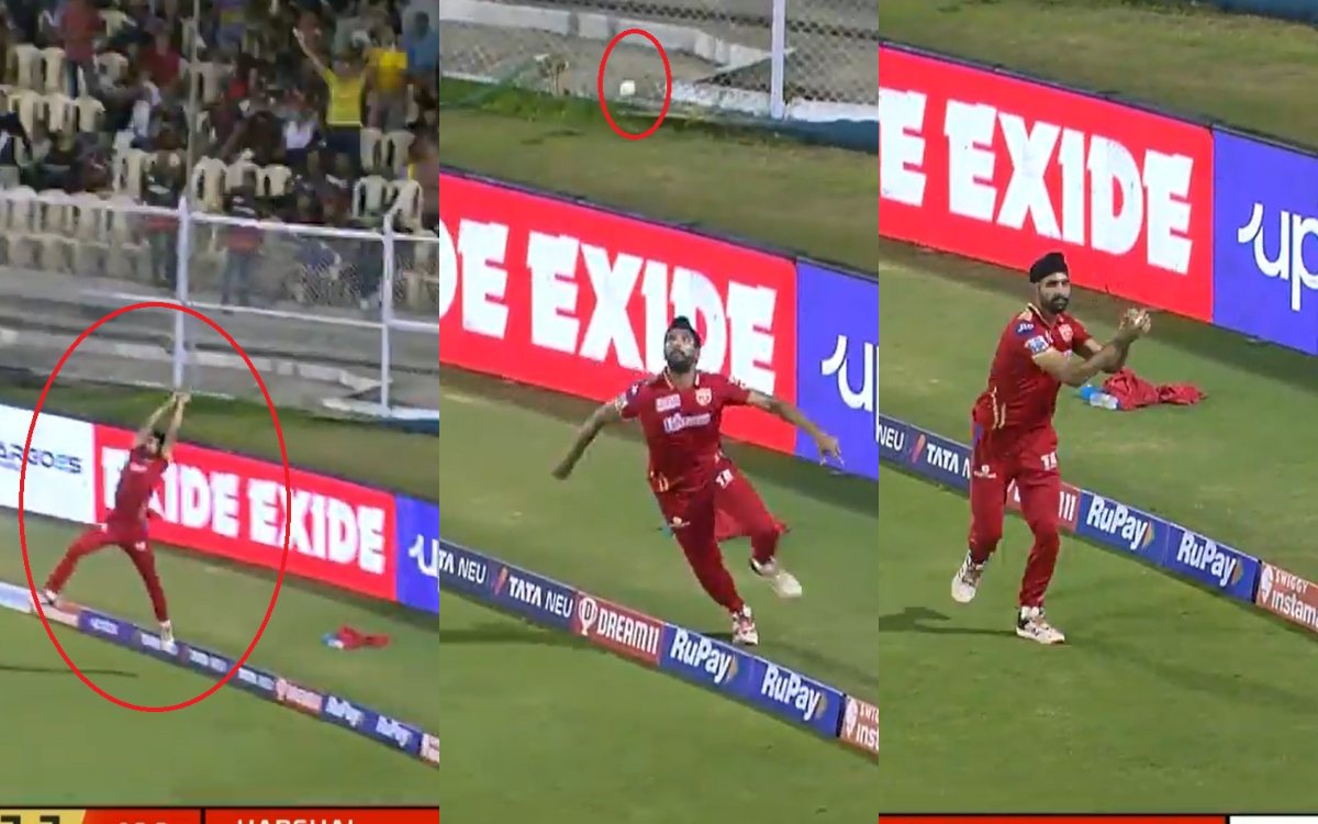 Cricket Image for WATCH: Harpreet Brar's Excellent Catch On Full Stretch To Dismiss Hasaranga