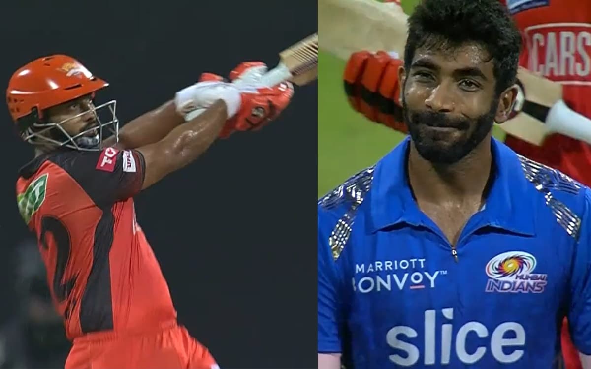 Cricket Image for VIDEO: त्रिपाठी की लाठी से नहीं बचे बुमराह, 3 गेंदों पर लगातार लूटाए छक्के चौके