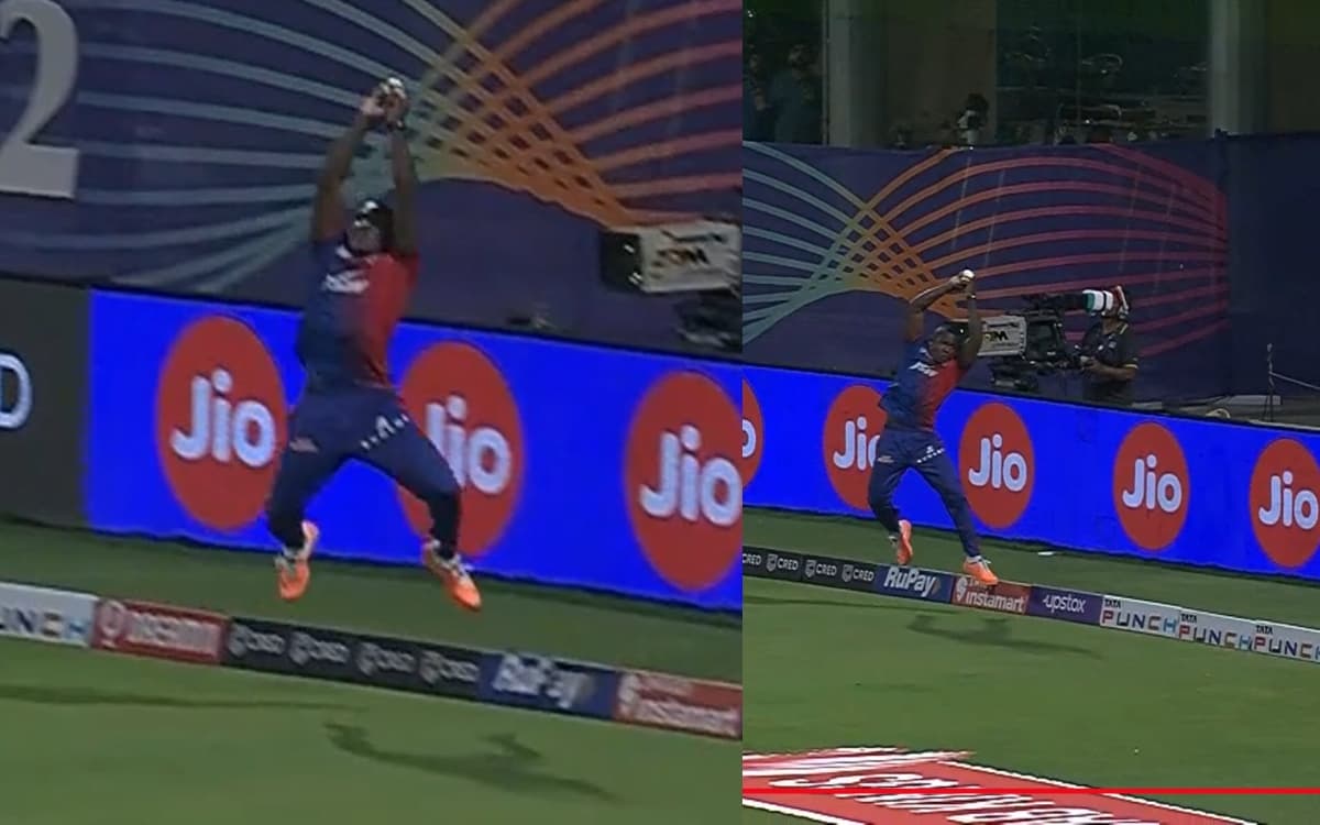 Cricket Image for दिल्ली कैपिटल्स का 'सुपरमैन' हैं रोवमैन, नहीं होता यकीन तो खुद देखें VIDEO