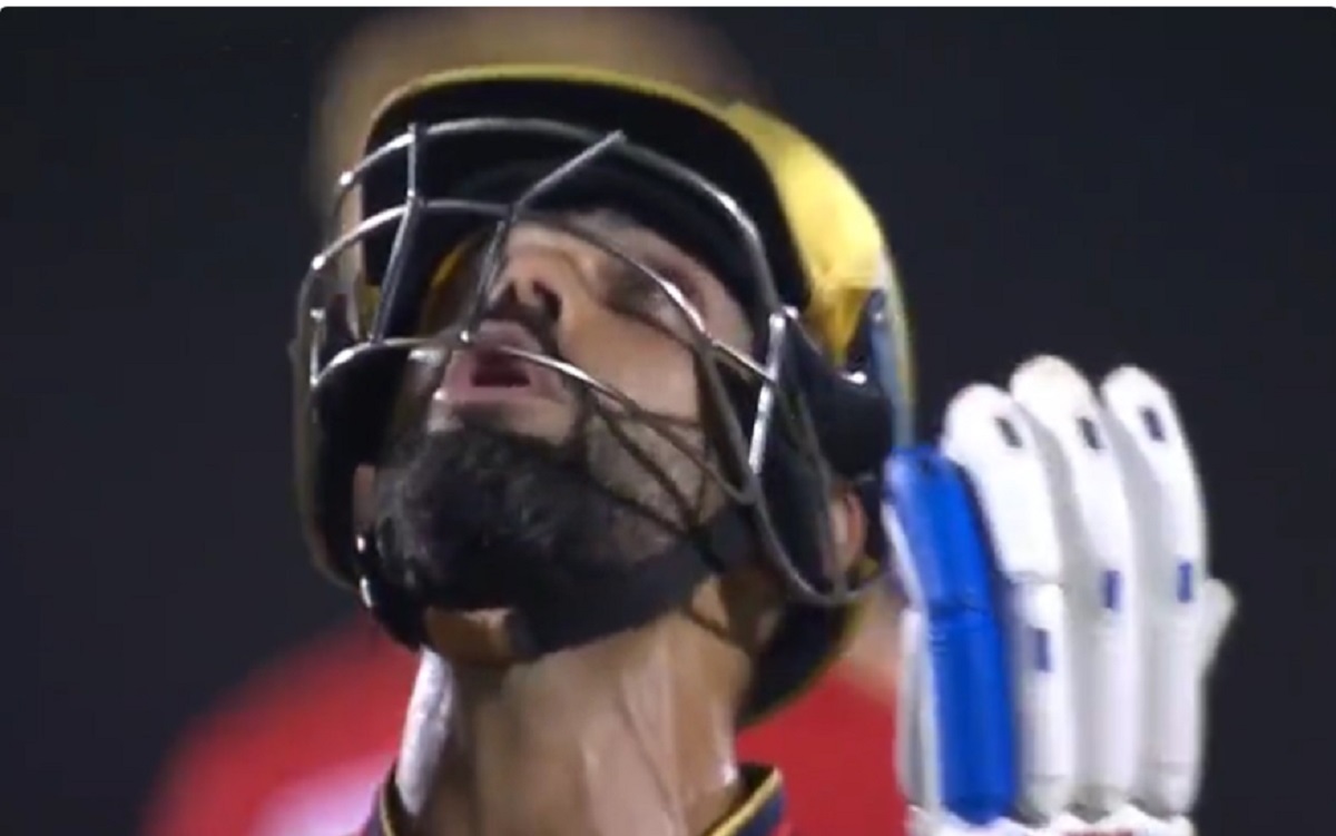 Cricket Image for WATCH: Virat Kohli Stares At The Sky After Being Dismissed Against Punjab Kings