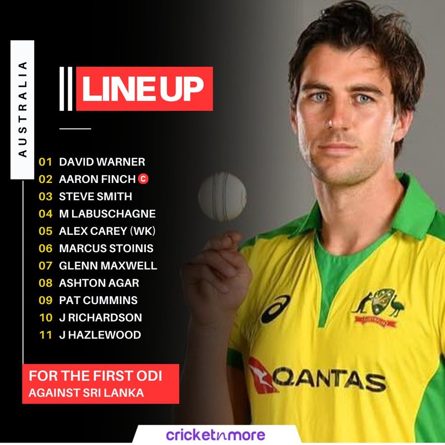 Australia Playing XI for first ODI vs Sri Lanka