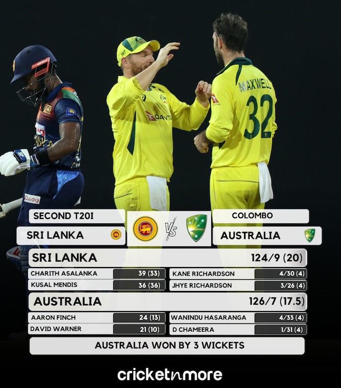 Australia vs Sri Lanka 2nd T20I
