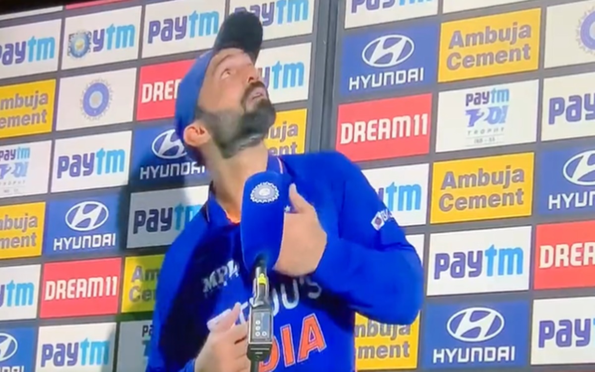 Cricket Image for India Vs South Africa Dinesh Karthik Aka Dk Pauses In Interview