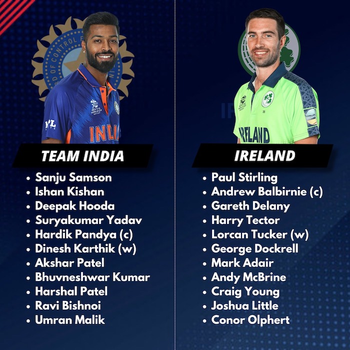 India vs Ireland 2nd t20I