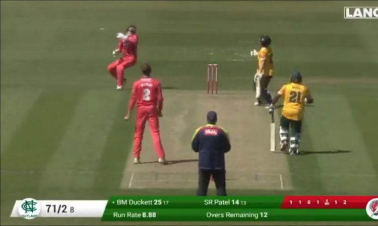 Cricket Image for WATCH: Dane Vilas' Remarkable Recovery Catch In T20 Blast 