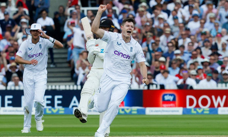 Cricket Image for Debutant Potts Shines As England Restrict New Zealand To 132 In 1st Innings