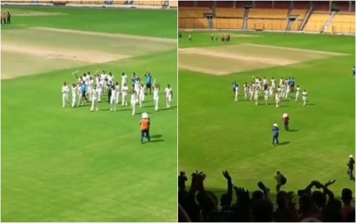 Cricket Image for VIDEO : मध्य प्रदेश ने जीती रणजी ट्रॉफी, तो स्टेडियम गूंजने लगे 'RCB RCB' के नारे