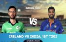 Cricket Image for Ireland vs India, 1st T20I - Cricket Match Prediction, Fantasy XI Tips & Probable 