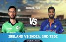 Cricket Image for Ireland vs India, 2nd T20I - Cricket Match Prediction, Fantasy XI Tips & Probable 