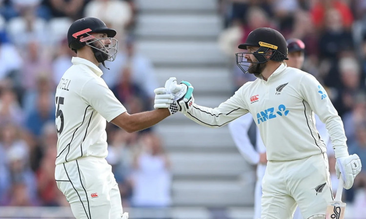 Cricket Image for Mitchell & Blundell Put New Zealand Ahead Against England In 2nd Test