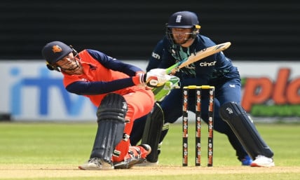 Netherlands have battled their way to a good total against England