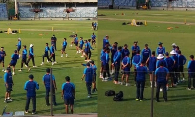 PHOTOS: Team India Start Practicing At Arun Jaitley Stadium Ahead Of First T20I Against South Africa