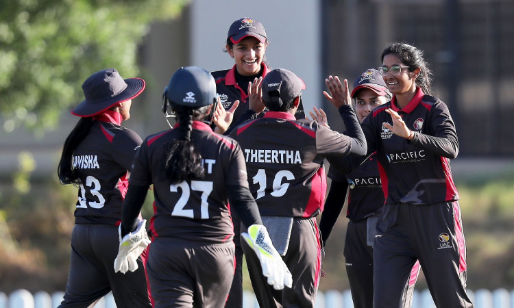 Cricket Image for Theertha Satish's Batting Helps UAE Qualify For The ICC U19 Women's T20 WC