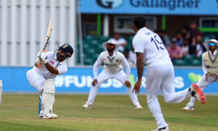 Cricket Image for Warm Up Match Day 2: Pant Smacks Indian Bowlers For Leicestershire; India Lead By 