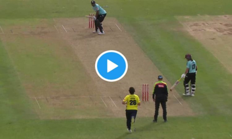 Cricket Image for VIDEO: कीरोन पोलार्ड का टूटा दिल, फील्डर ने छक्के को किया कैच में तब्दील