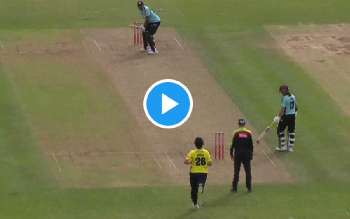 Cricket Image for VIDEO: कीरोन पोलार्ड का टूटा दिल, फील्डर ने छक्के को किया कैच में तब्दील