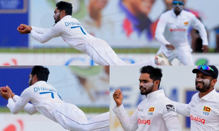 Cricket Image for WATCH: Dhananjaya De Silva's Excellent Return Catch To Dismiss Travis Head