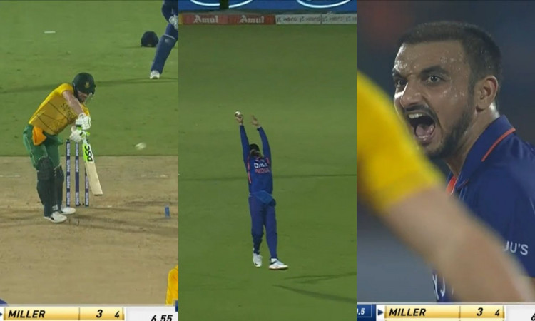 Cricket Image for WATCH: Harshal Deceives In-Form Miller, Ruturaj Grabs A Stunner To Dismiss Proteas