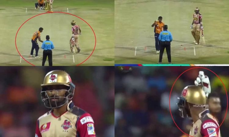 Cricket Image for गुस्से से बौखलाया बल्लेबाज़, कैमरे में दिखा-दिखाकर की शर्मनाक हरकत; देखें VIDEO