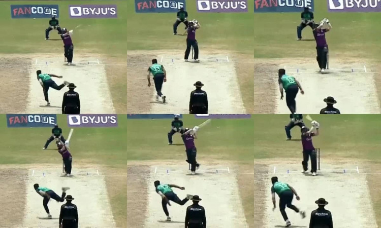 WATCH: Krishna Pandey Smashes Six 6s In An Over In Pondicherry T10, Bats At Strike Rate Of 400+