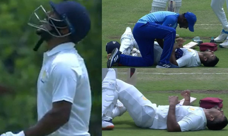 Cricket Image for WATCH: Shivam Mavi's Fiery Delivery Leaves Mayank Agarwal Lying On The Pitch In Pa