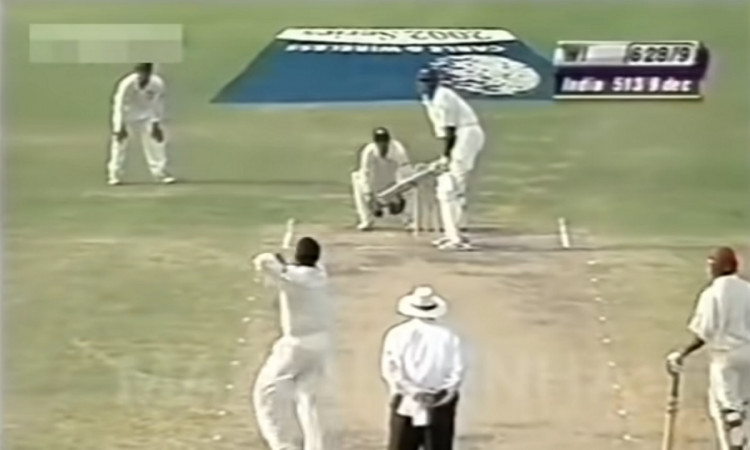 Cricket Image for WATCH: When Zaheer Khan Bowled Spin, Dravid & Laxman Took First Test Wickets & Kum