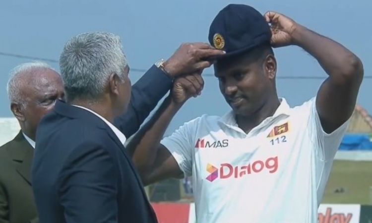 Angelo Mathews Becomes 6th Sri Lankan To Play 100 Tests, Receives Special Cap From Chaminda Vaas