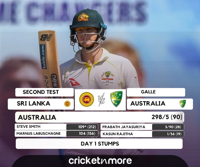 Sri Lanka vs Australia 2nd Test Day1 Summary