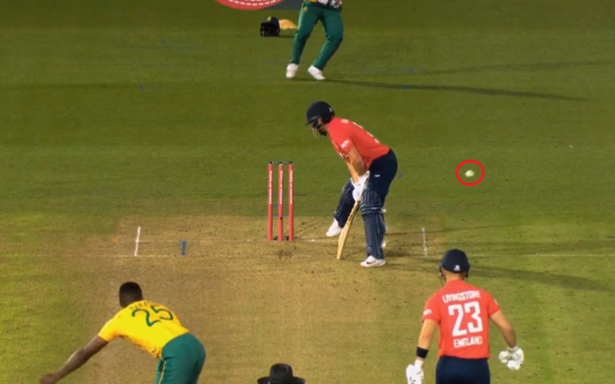 Cricket Image for ENG vs SA Jonny Bairstow hits four off Kagiso Rabada yorker ball 
