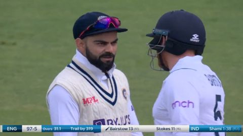 Kohli and Bairstow fight