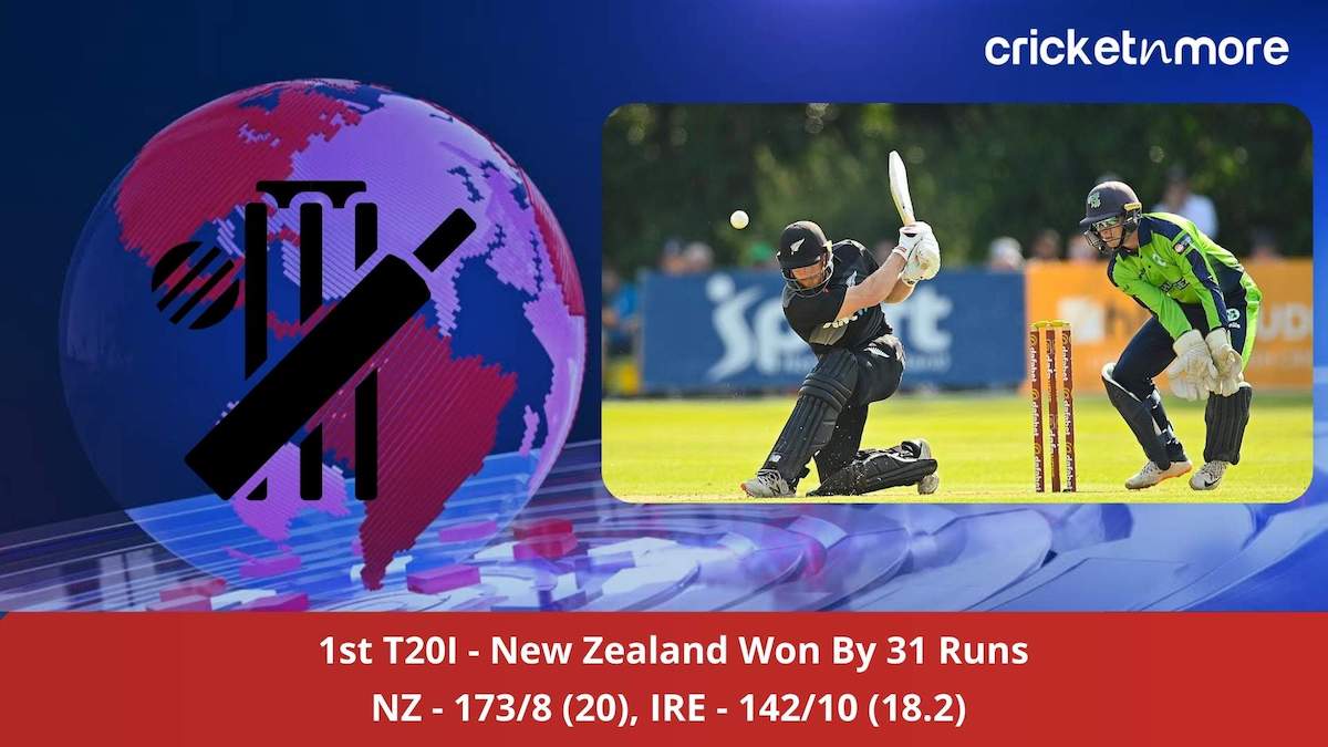 New Zealand beat Ireland By 31 runs in first T20I