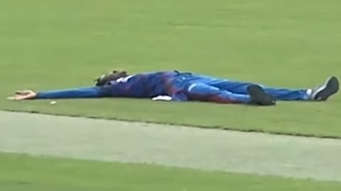 Cricket Image for Serbia Ayo Mene Ejegi Wicket Celebration Icc Shares Video