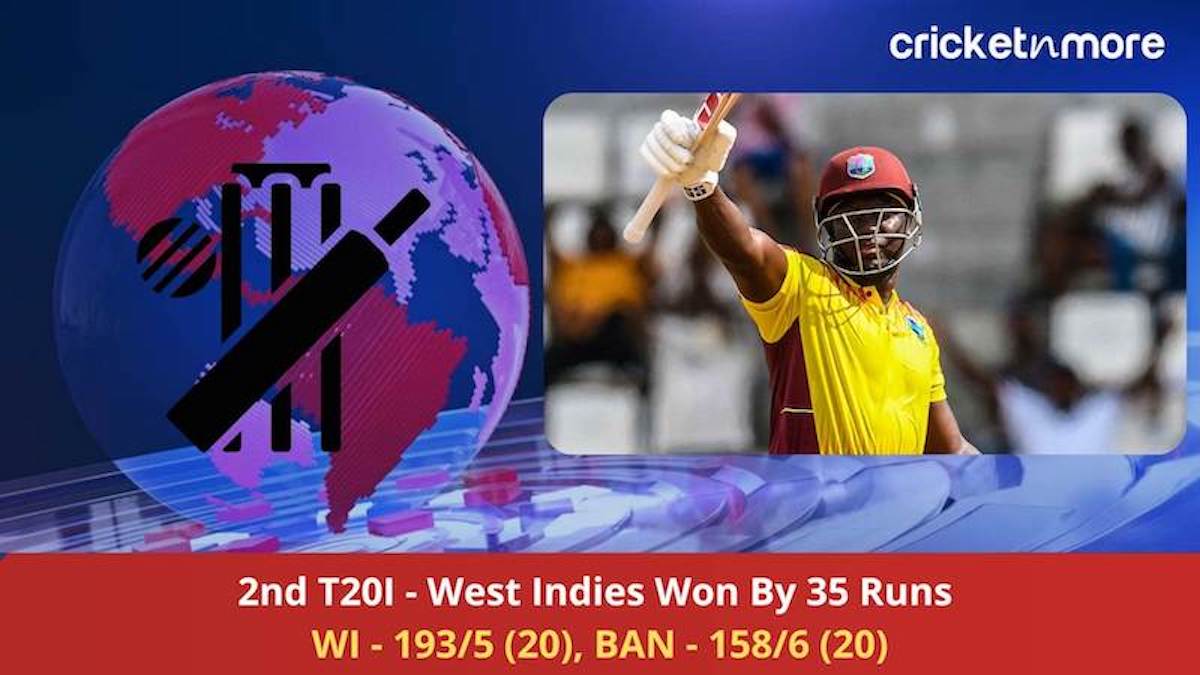 West Indies Beat Bangladesh By 35 Runs In 2nd T20I | Match Report