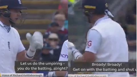 Cricket Image for 'Broady, Get On With The Batting & Shut Up!': Umpire Kettleborough Shushes Stuart 