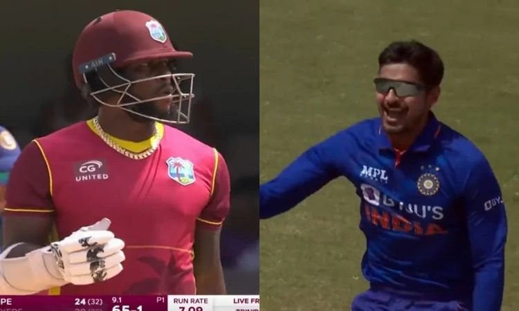 Deepak Hooda Gets In Form Kyle Mayers On His First Delivery In 2nd ODI; Watch Video Here