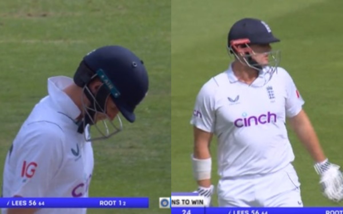 Cricket Image for VIDEO : जो रूट ने मारी इंग्लैंड के पैरों पर कुल्हाड़ी, खतरनाक लीस को करवाया रनआउट