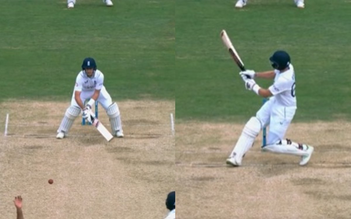 Cricket Image for VIDEO : रूट ने किया शार्दुल के साथ मज़ाक, उल्टा होकर मार दिया छक्का