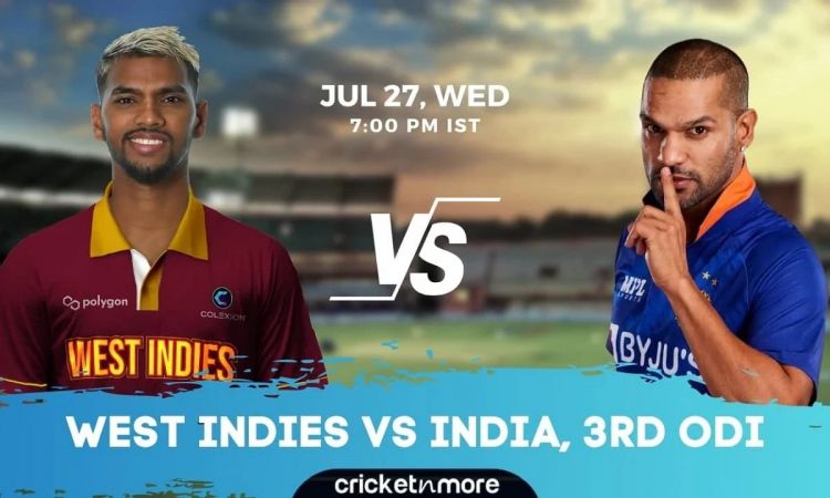 India vs West Indies, 3rd ODI - Cricket Match Prediction, Fantasy 11 Tips & Probable XI