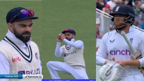 Cricket Image for Kohli Sledges Bairstow, Bairstow Unleashes Hell, Kohli Takes A Catch To Dismiss Ba