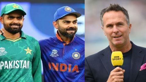 Cricket Image for Michael Vaughan Lauds Babar Azam For His Support To Beset Virat Kohli