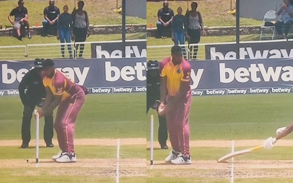 Cricket Image for VIDEO : ओबेड मैकॉय ने ये क्या कर दिया,  नहीं किया अश्विन को रनआउट