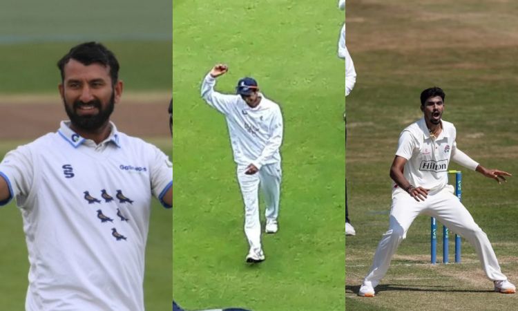 Cricket Image for Pujara's Double Ton, Saini & Sundar's 5-Fer - Indians Shine In Ongoing County Cham